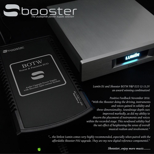 Sbooster Lumin connection kit, Lumin D1 and Sbooster BOTW PP Eco award-winning connection kit, sbooster power supply vancouver