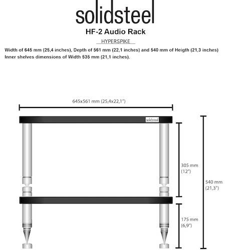 SolidSteel Hyperspike HF-2 rack diagram, SolidSteel Hyperspike racks, Solidsteel Vancouver