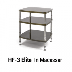 SolidSteel Hyperspike HF Elite rack 3-shelf macassar, SolidSteel Hyperspike racks, Solidsteel Vancouver