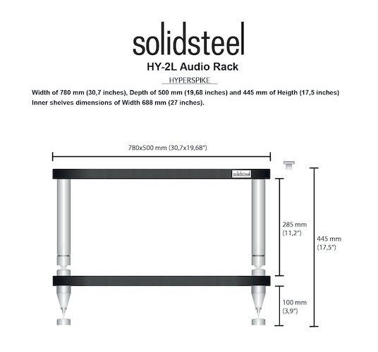 SolidSteel Hyperspike HY-2L diagram, SolidSteel Hyperspike racks, Solidsteel Vancouver