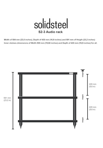 SolidSteel S2-3 diagram, SolidSteel S2 racks, Solidsteel Vancouver