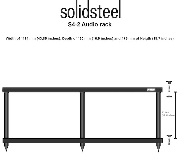 SolidSteel S4-2 diagram, SolidSteel S4 racks, Solidsteel Vancouver