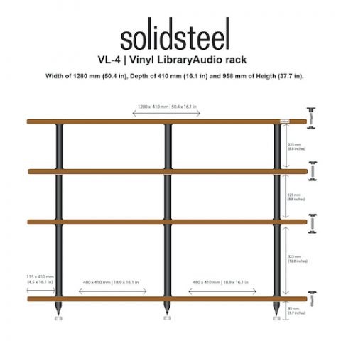 SolidSteel VL Rack | High-end audio racks Vancouver | Sound Elite