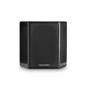 M&K M40-T speakers; M40-T black satin speaker grill on; M&K speakers Vancouver, high-end audio Vancouver, luxury home theatre Vancouver